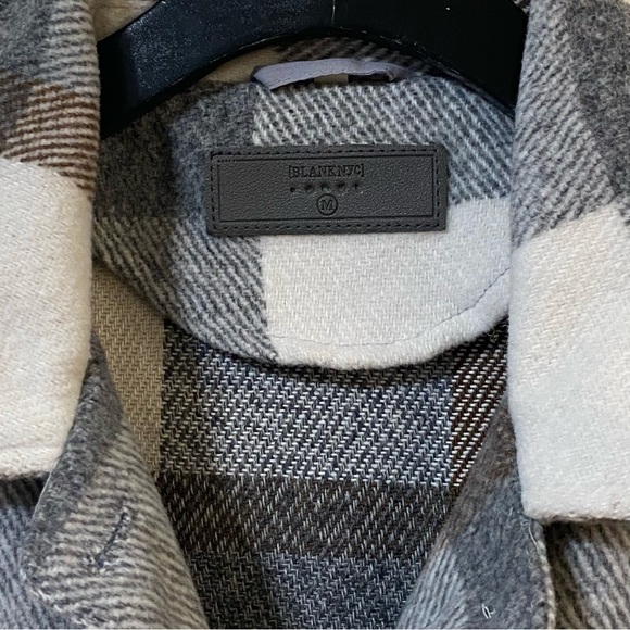Blank NYC‎ Easy Does It Plaid Shacket - Picture 5 of 9